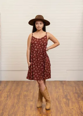 Babydoll Dress ʻAʻaliʻi Maroon ALL SALES FINAL