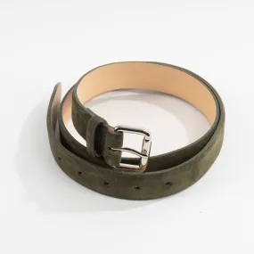 Olive Mount Suede Belt