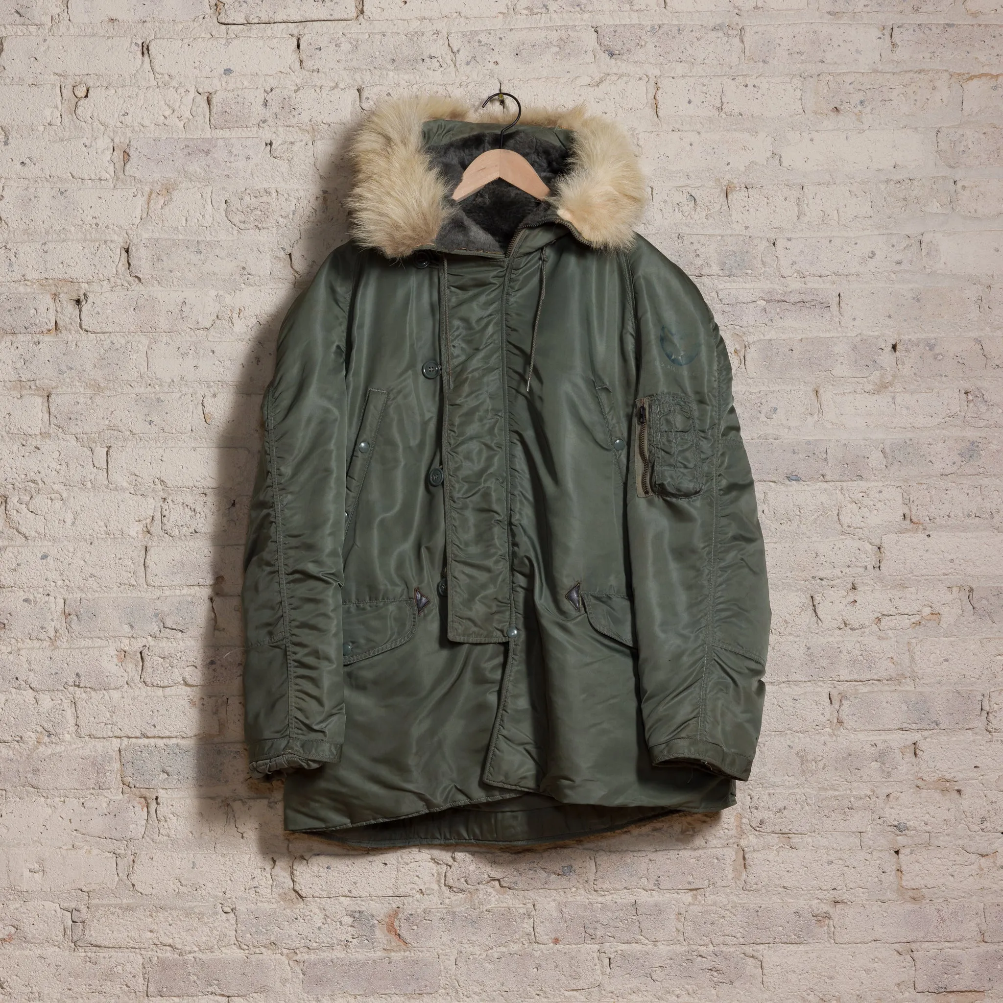 1960'S N-3B Parka Jacket in Olive