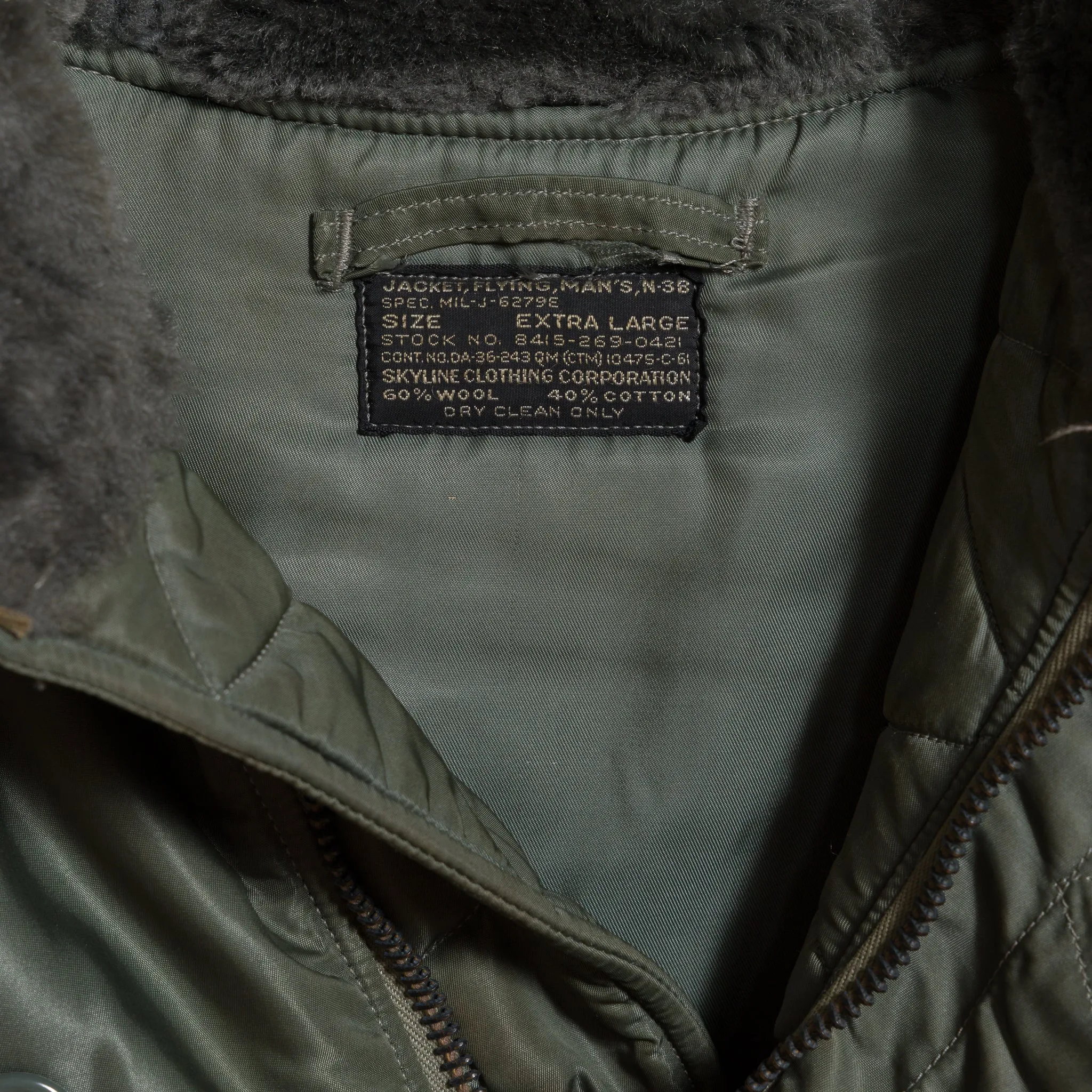 1960'S N-3B Parka Jacket in Olive