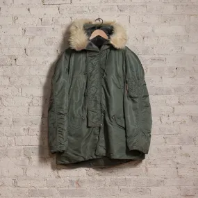 1960'S N-3B Parka Jacket in Olive