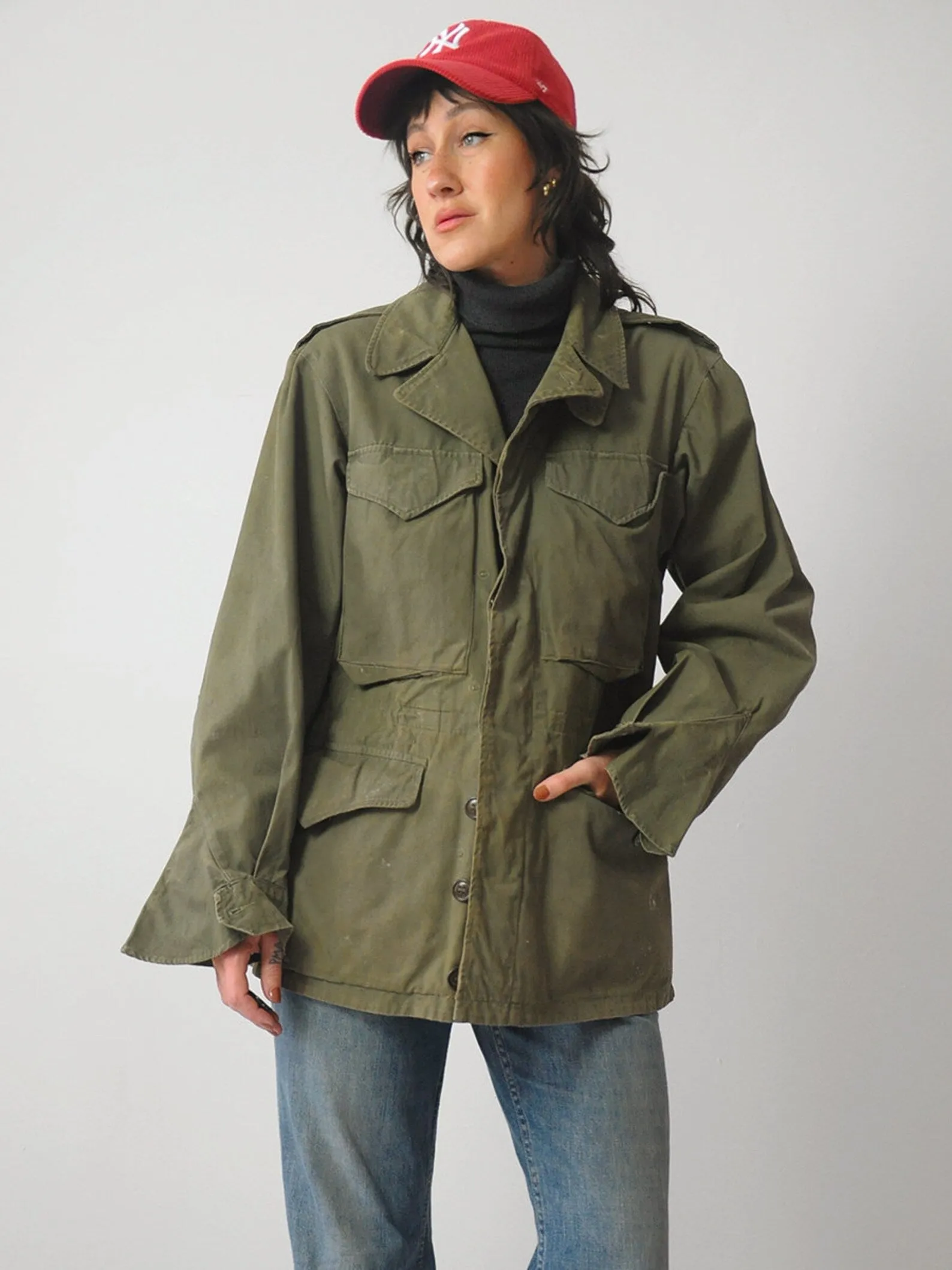 1960's Olive Military Field Parka