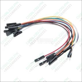 20cm Pin To Hole 1 Pin Jumper Wire Dupont Line Arduino Male To Female