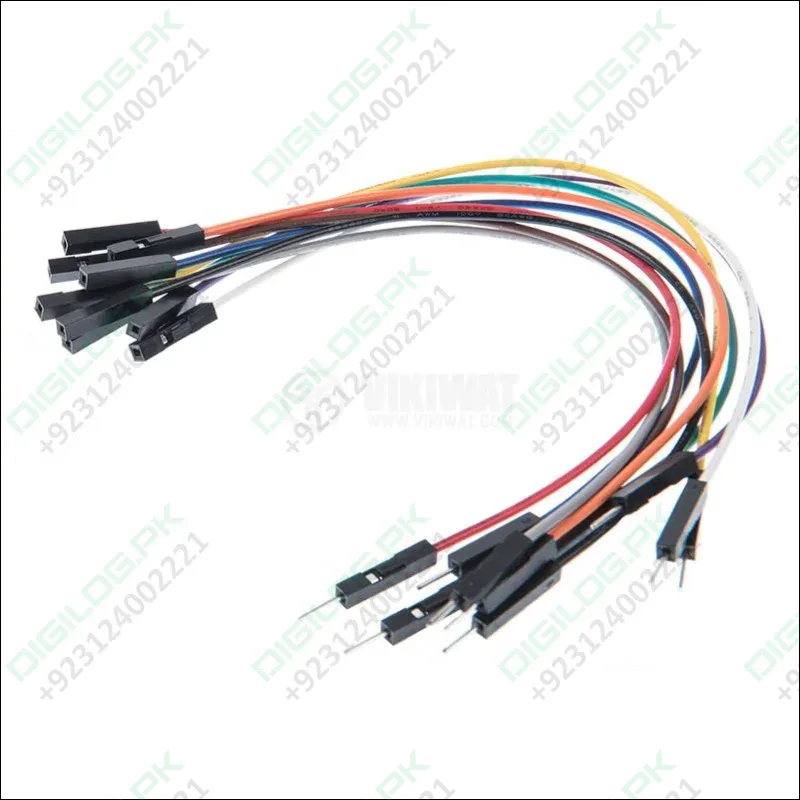 20cm Pin To Hole 1 Pin Jumper Wire Dupont Line Arduino Male To Female