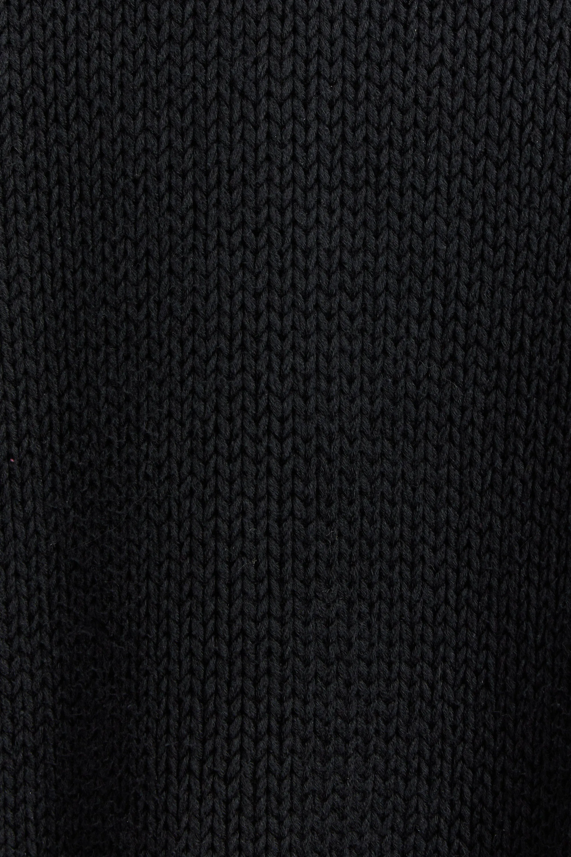 90s Black Polo Elbow Patch Chunky Turtle Neck Sweater XL