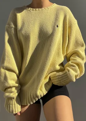 90's Yellow Ralph Lauren Knit (L)