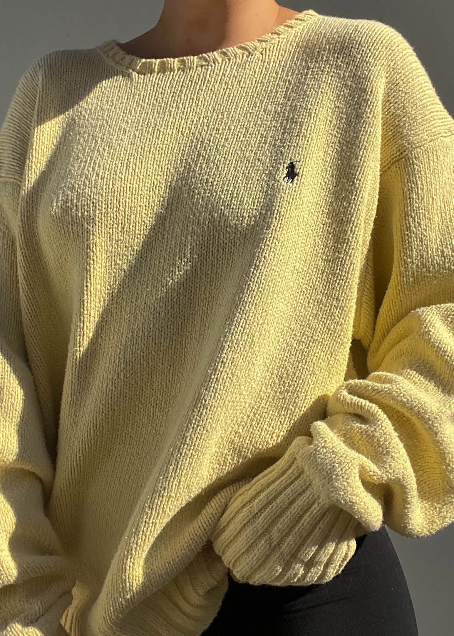 90's Yellow Ralph Lauren Knit (L)