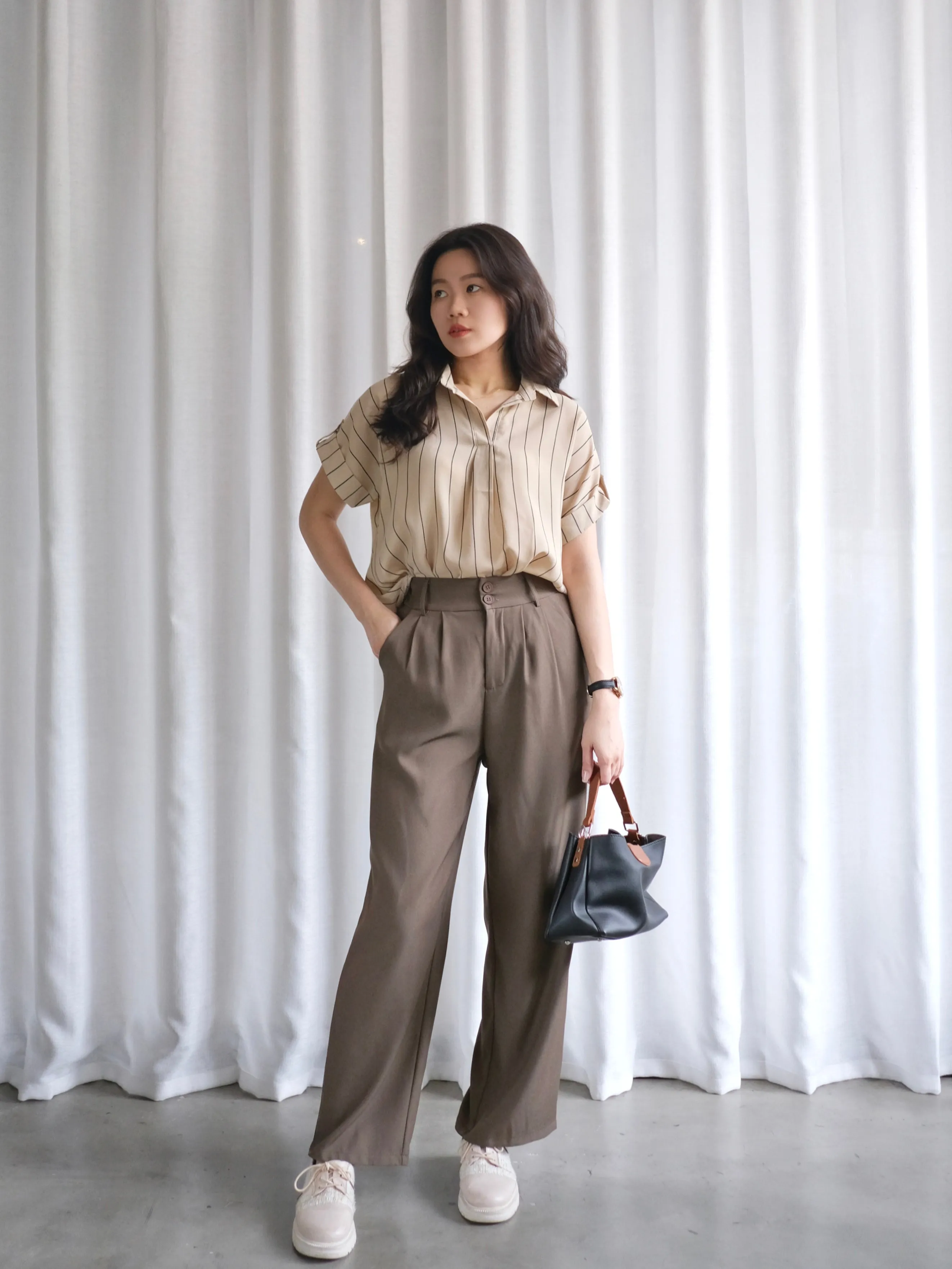 ACEWIN Basic Premium High Waist Trousers (Size S-XL) 501761