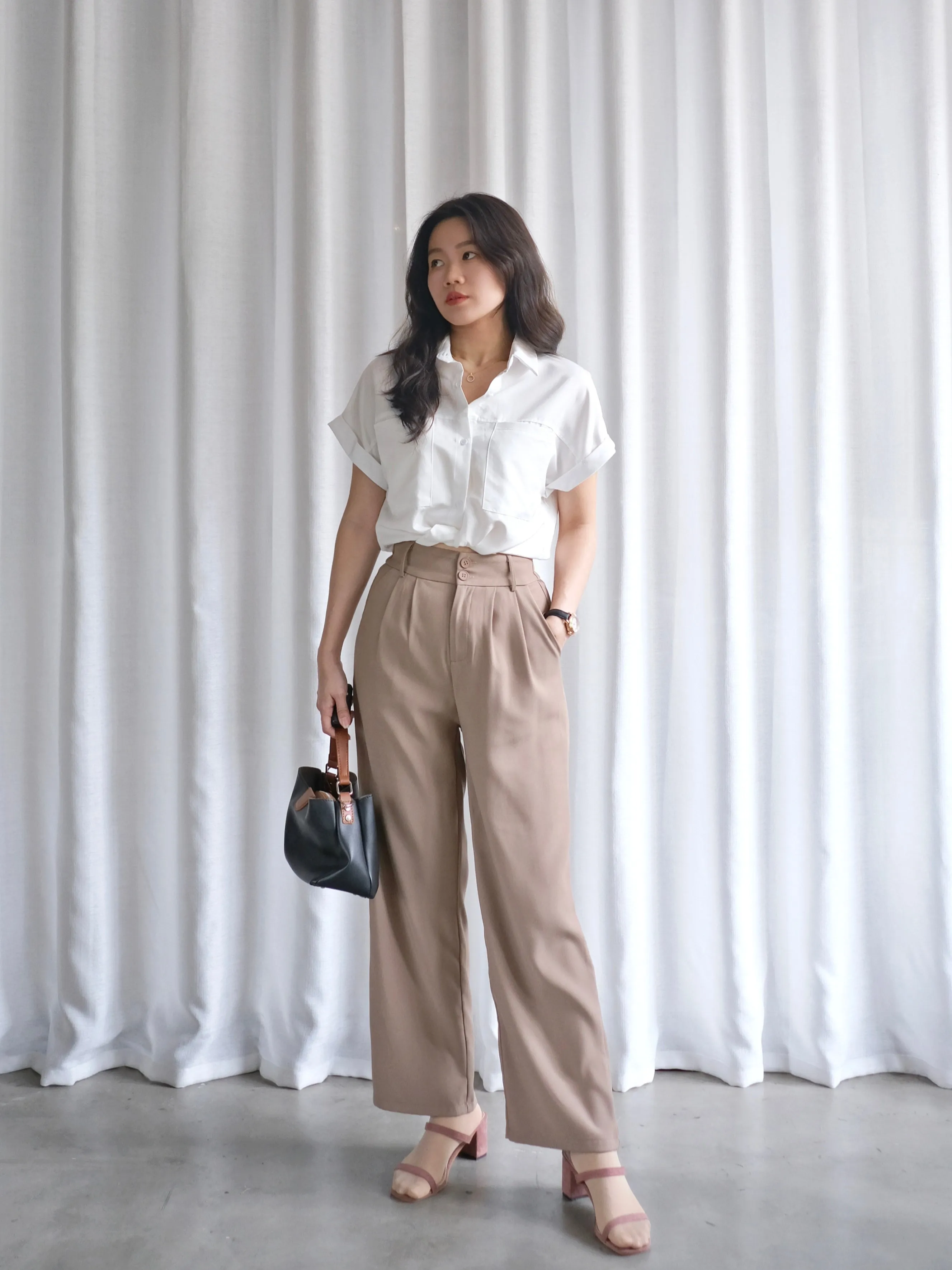 ACEWIN Basic Premium High Waist Trousers (Size S-XL) 501761