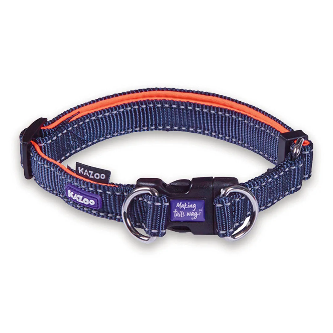 Active Easy-clip Dog Collar - Slate & Orange