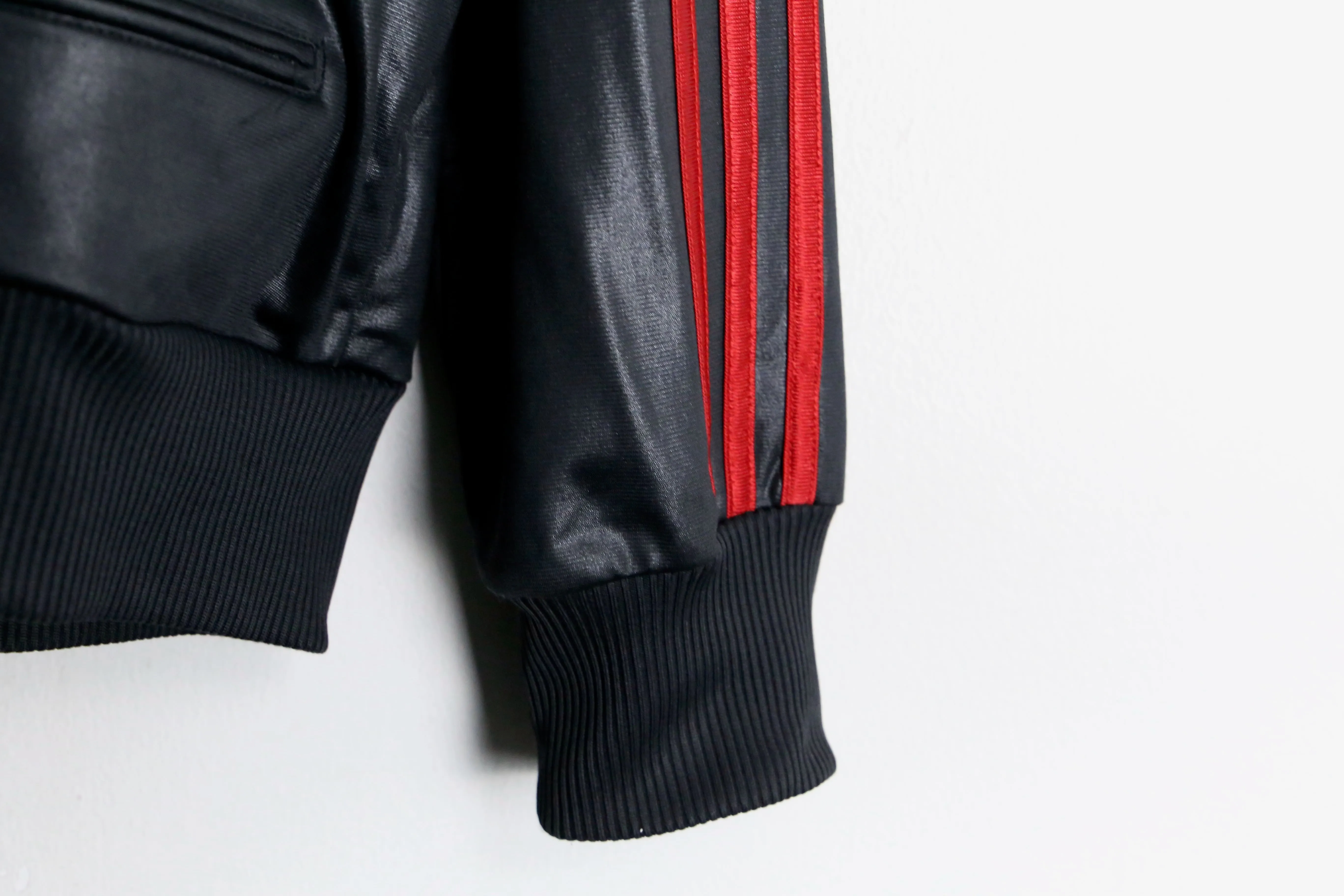 “adidas” black hoodie track jacket