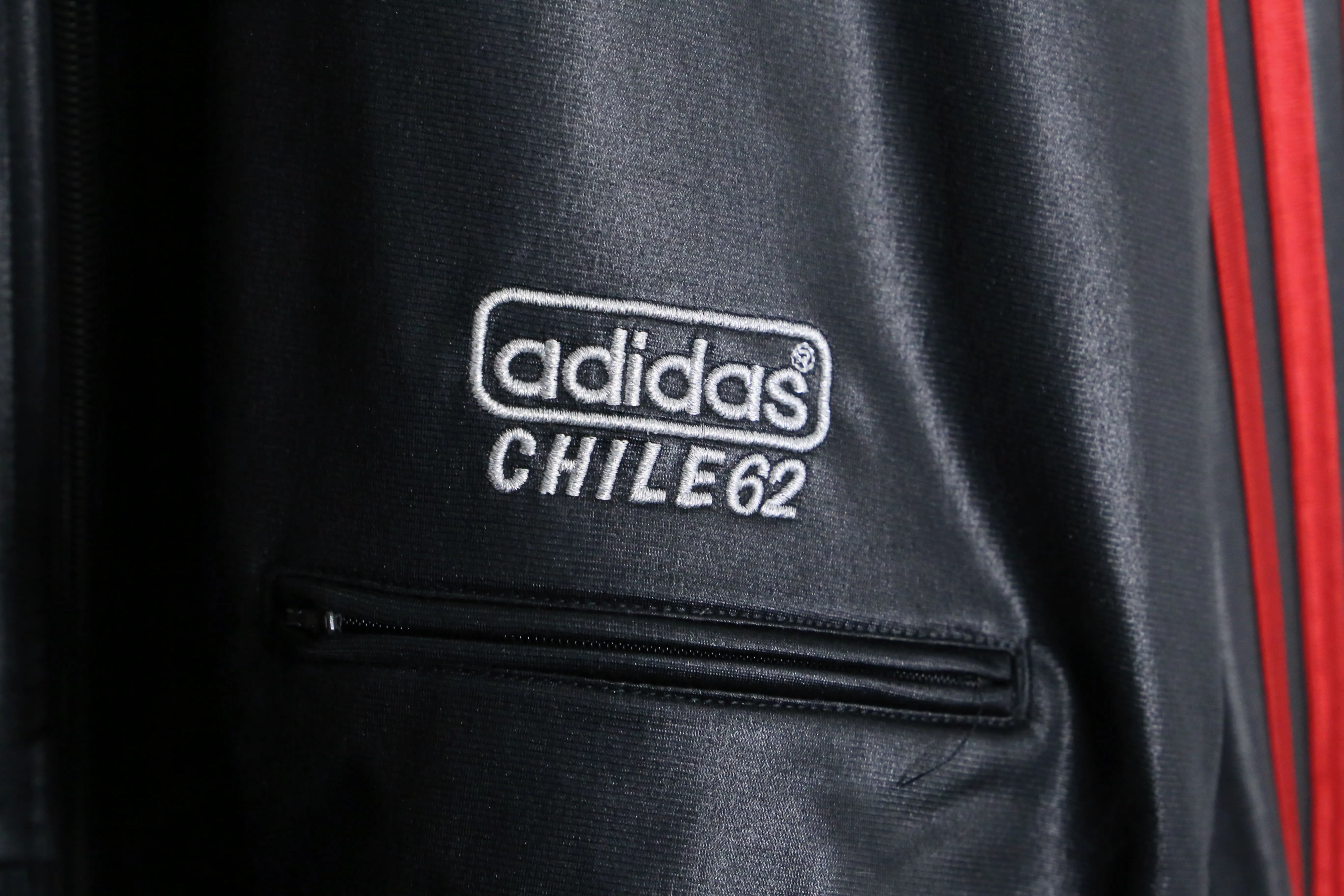 “adidas” black hoodie track jacket