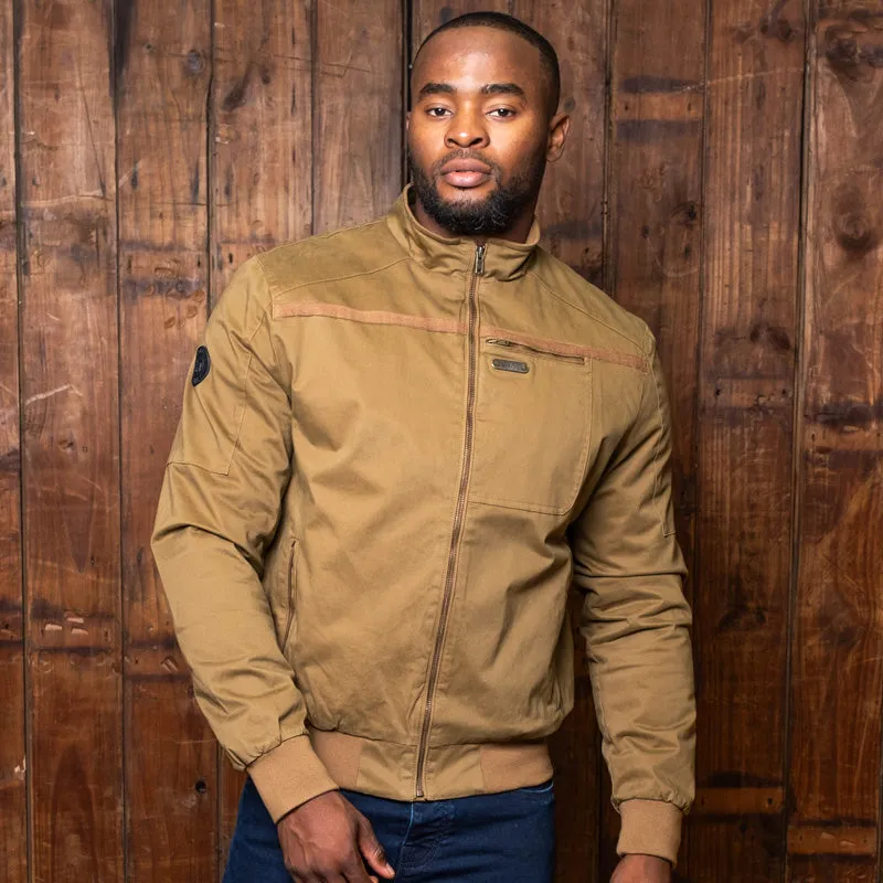 African Luxury Harrington Jacket Olive