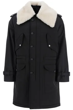 Alexander McQueen Shearling Trim Parka