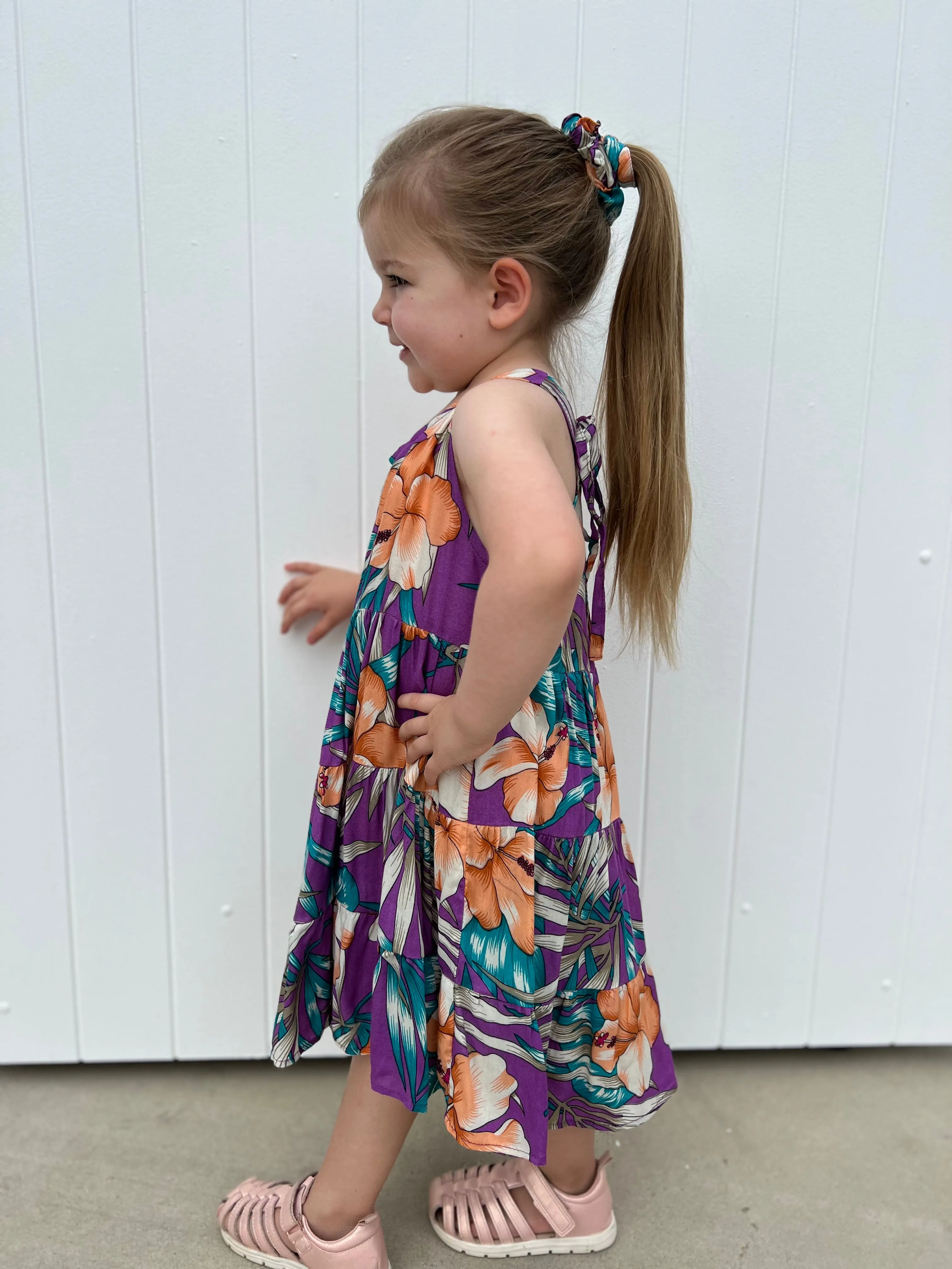 Aloha Kids Dress Purple