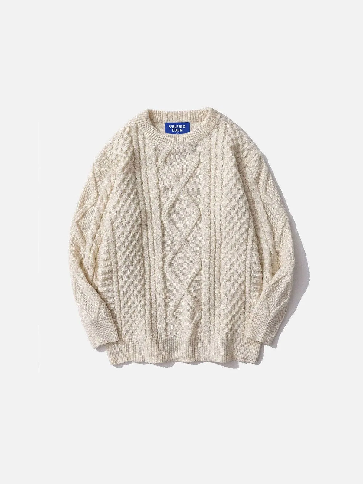 Analeigh™ | Retro Textured Knit Sweater