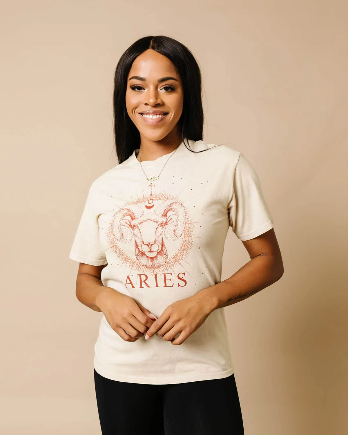 Aries Zodiac Graphic Crew T-Shirt | S-3XL