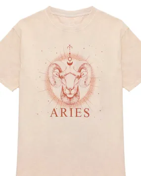 Aries Zodiac Graphic Crew T-Shirt | S-3XL