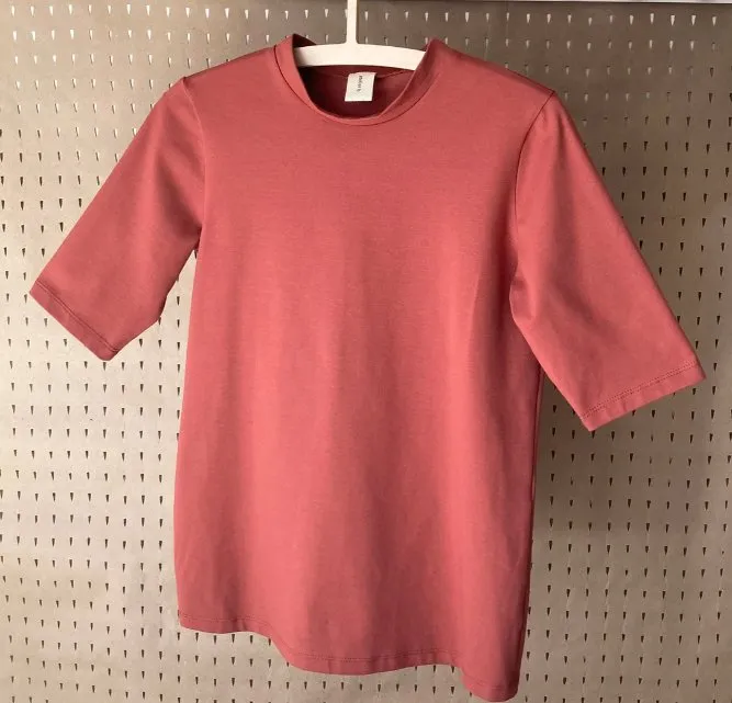 Atelier B Mock Neck Top (Rust Pink)