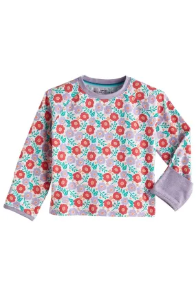 Baby LumaLeo Long Sleeve T-Shirt  |  White Blushing Blooms