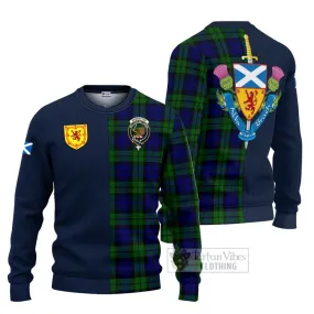 Bannatyne Tartan Ugly Sweater with Scottish Lion Royal Arm Half Style