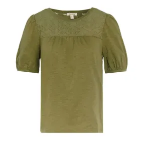 Barbour Pearl Ladies Top - Olive Tree