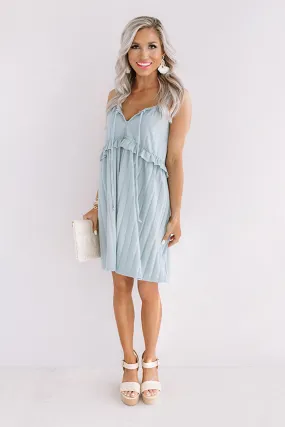 Bayside Babe Babydoll Dress in Limpet Shell