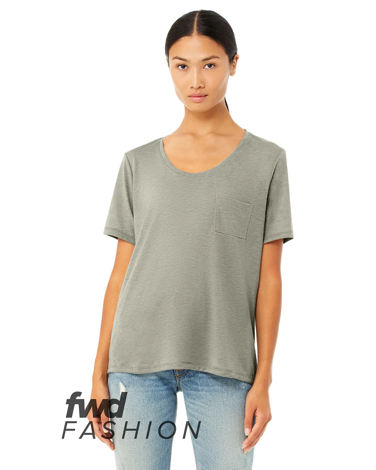 Bella   Canvas FWD Fashion Ladies' Flowy Pocket T-Shirt