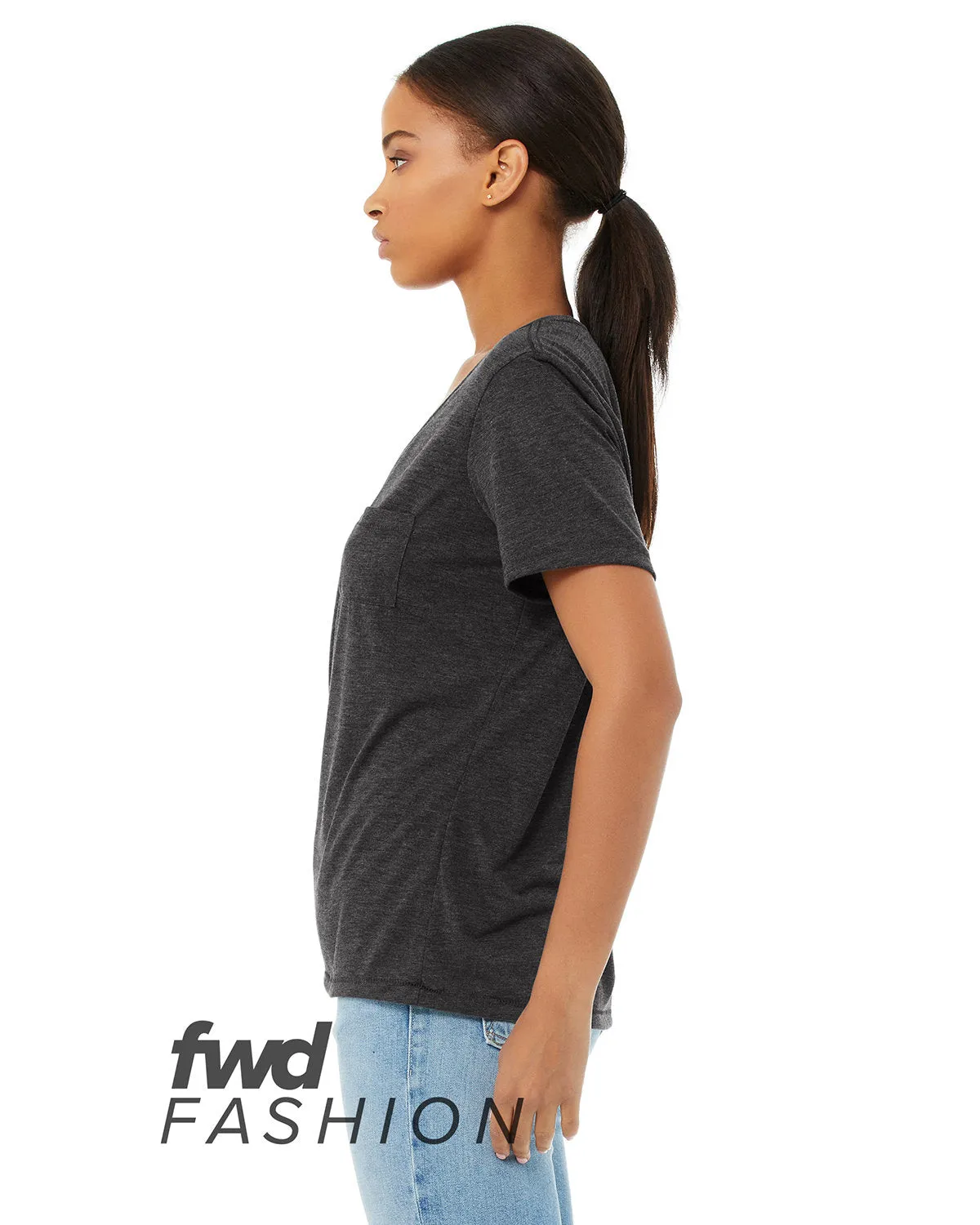 Bella   Canvas FWD Fashion Ladies' Flowy Pocket T-Shirt