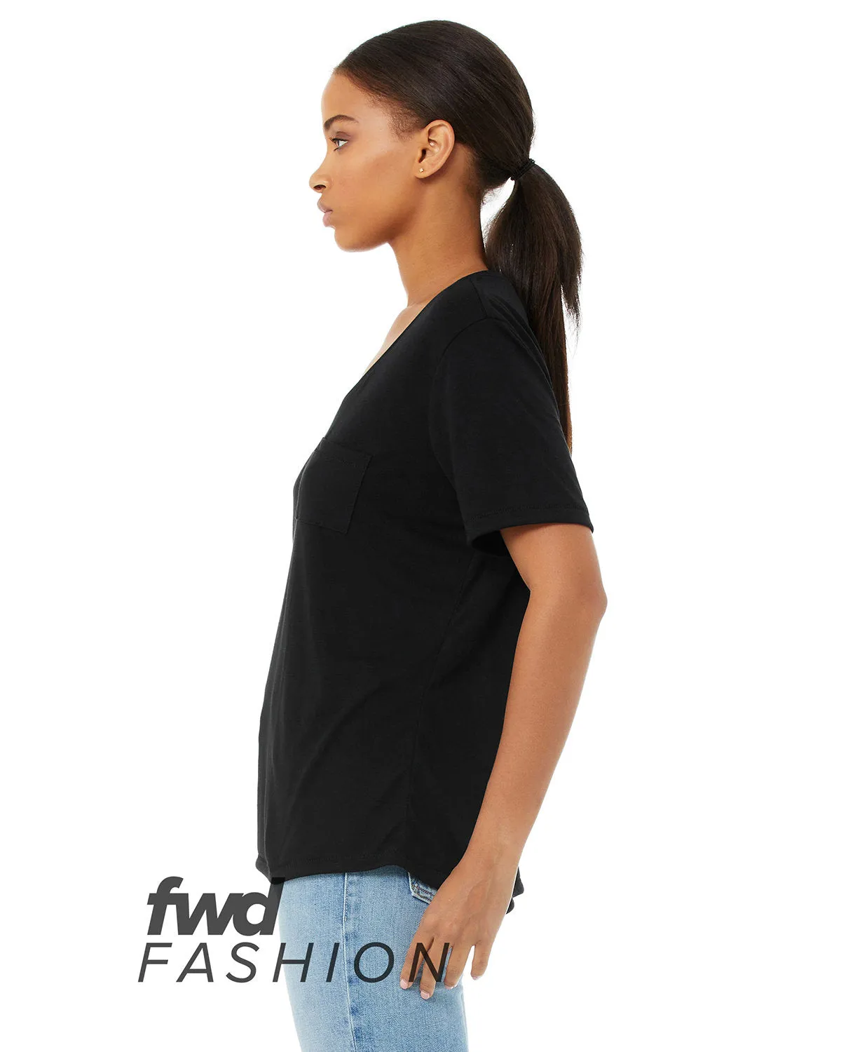 Bella   Canvas FWD Fashion Ladies' Flowy Pocket T-Shirt