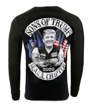 Biker Clothing Co. BCC117007 Men's Black 'Sons of Trump' Motorcycle