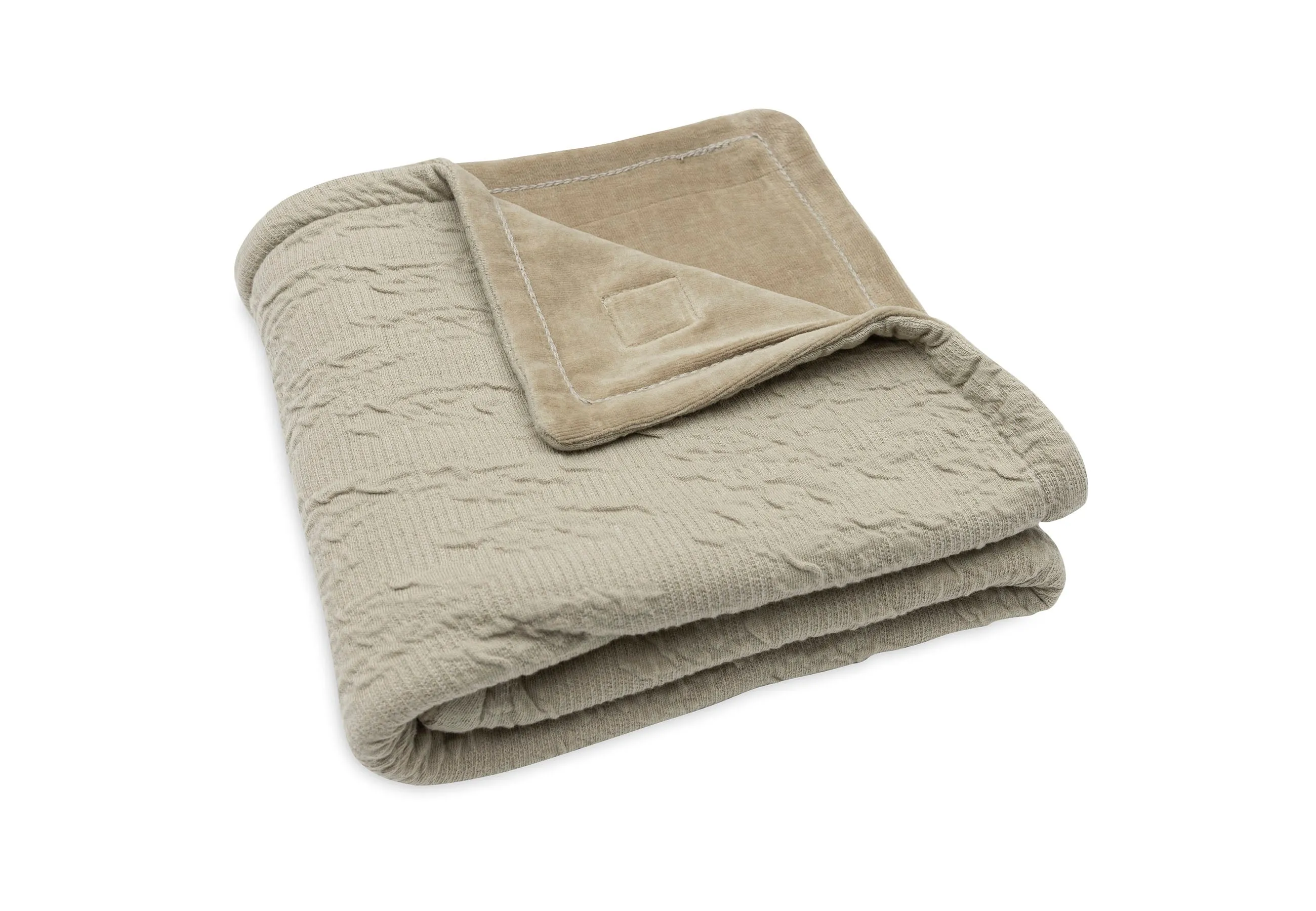 Blanket Cradle 75x100cm Soft Waves - Olive Green