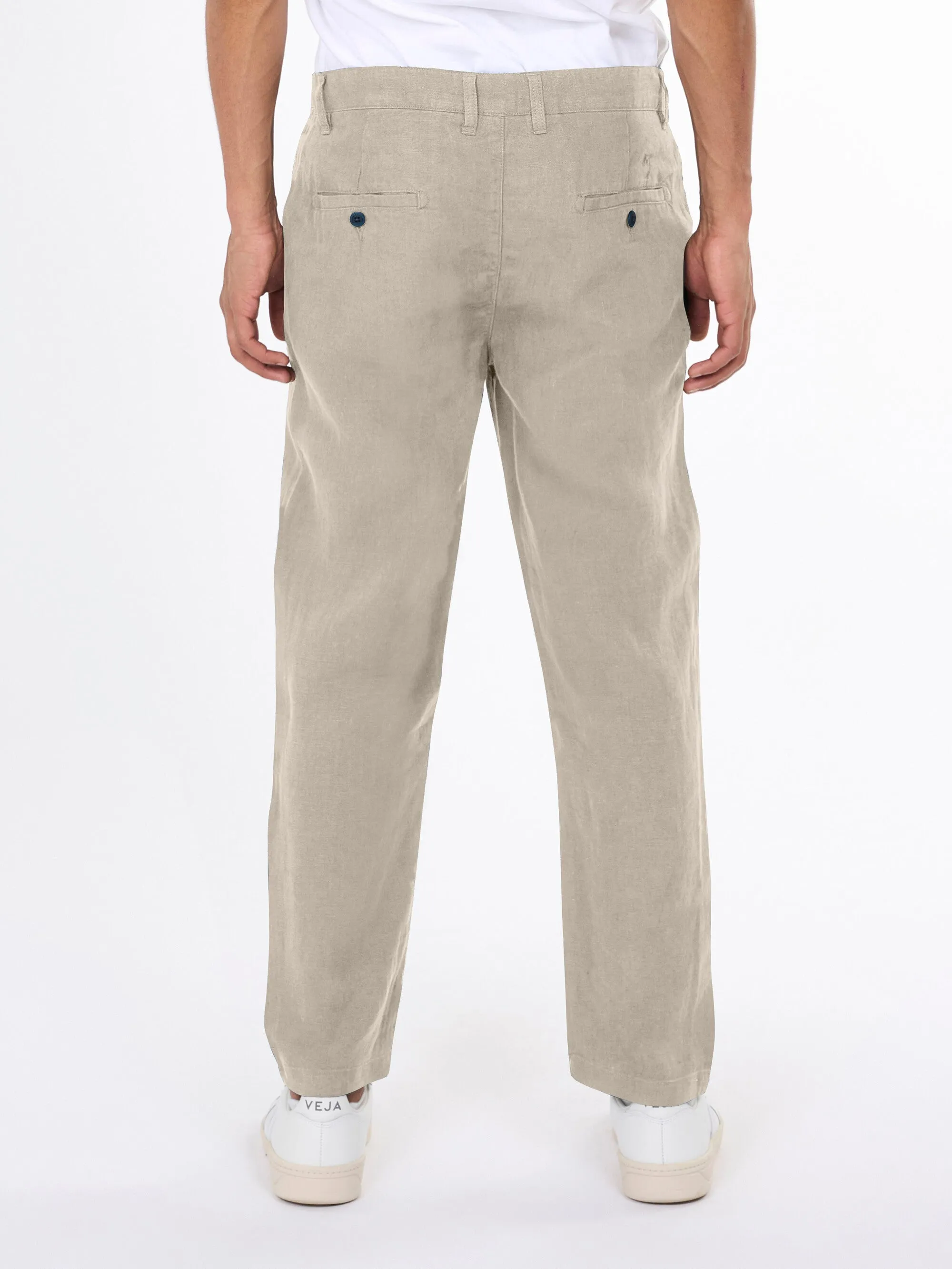 BOB loose linen pant - Light feather gray