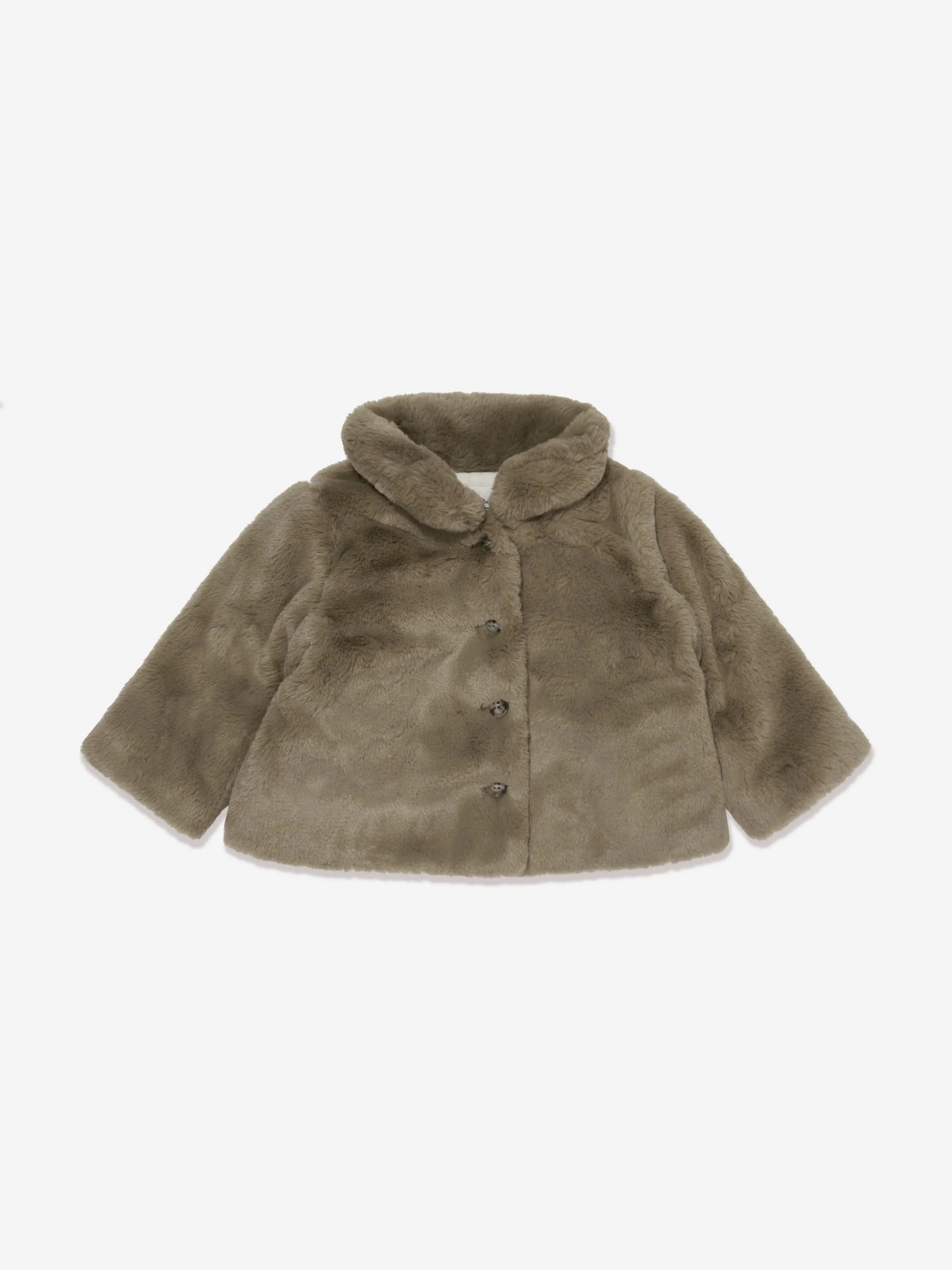 Bonpoint Baby Girls Faux Fur Jacket ion Brown