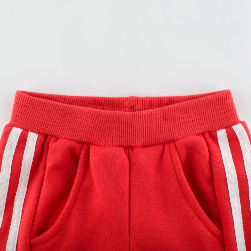 Boy's Premium Red/Black Casual Pants