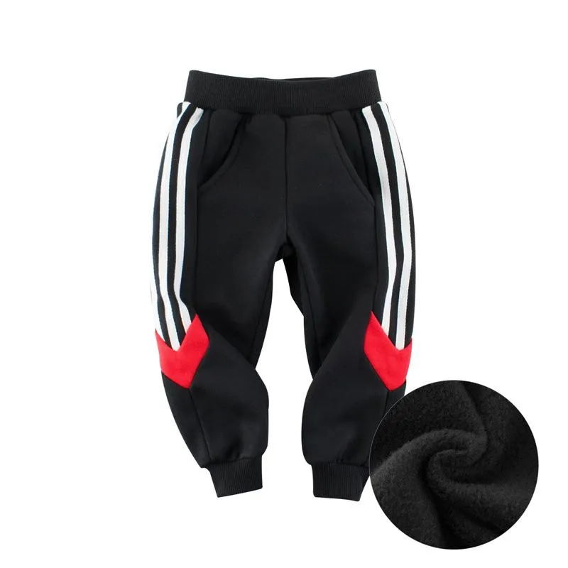 Boy's Premium Red/Black Casual Pants