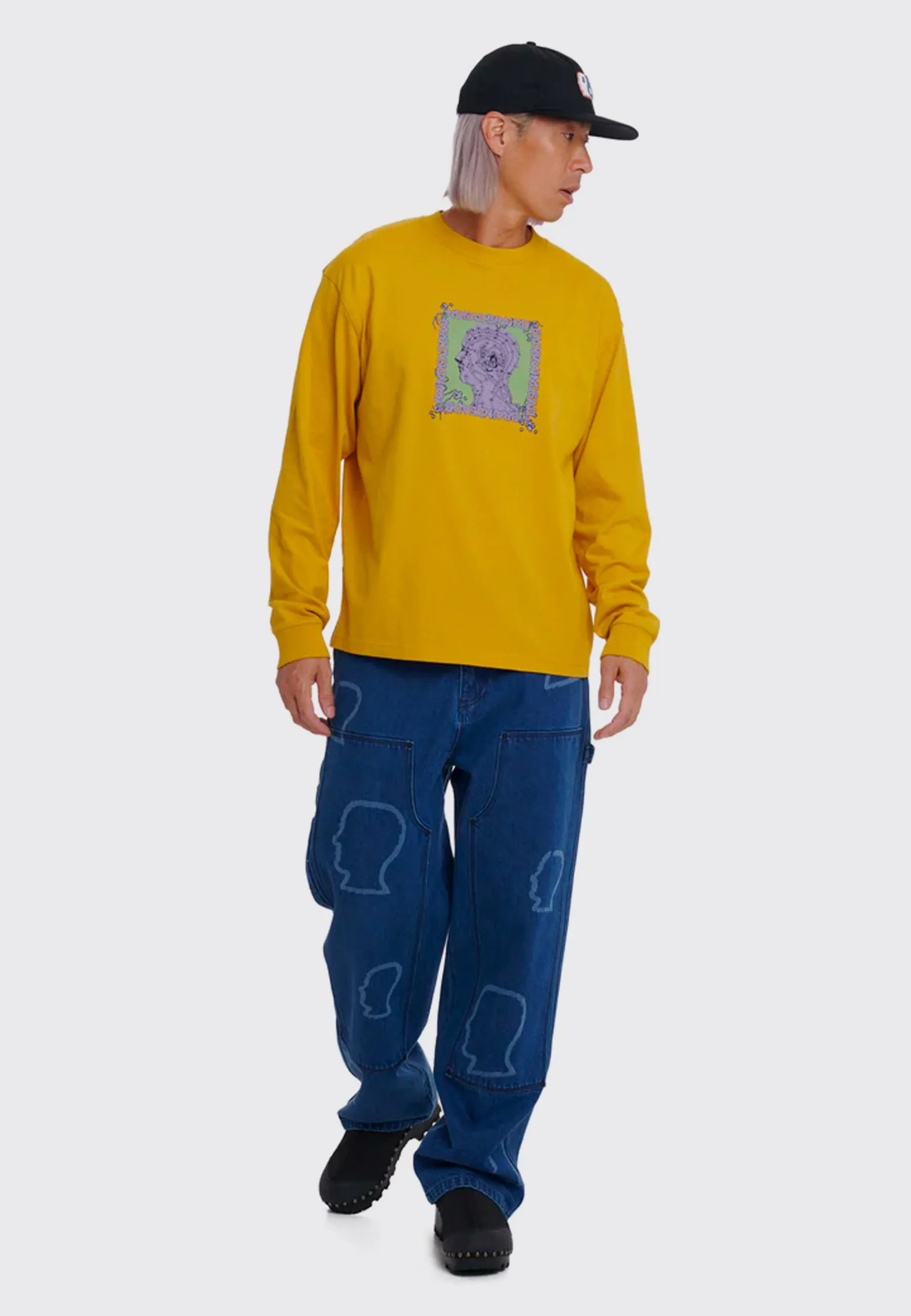 Brain Scanner Long Sleeve T-Shirt - Mustard