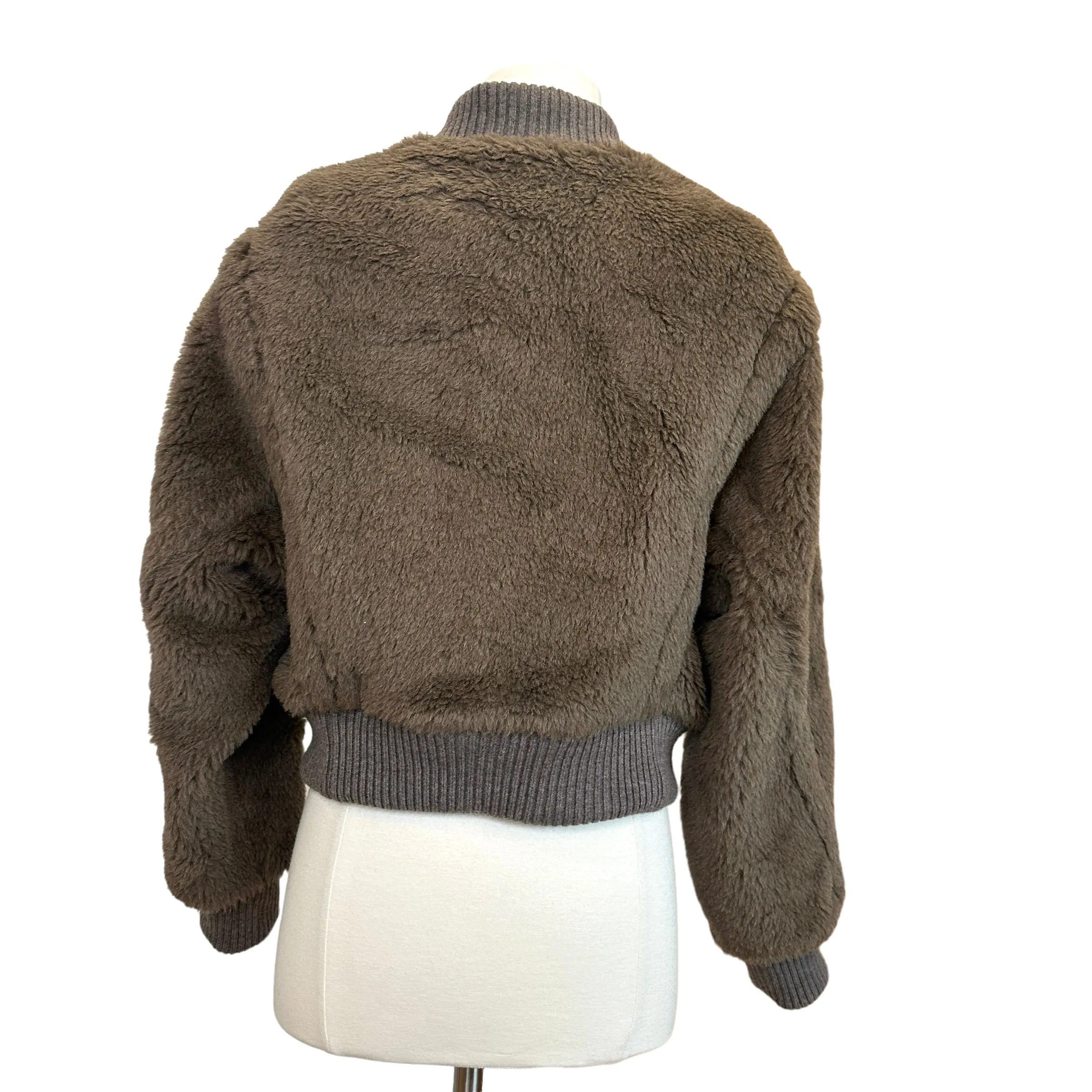 Brown Teddy Bomber Jacket - 6