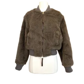 Brown Teddy Bomber Jacket - 6