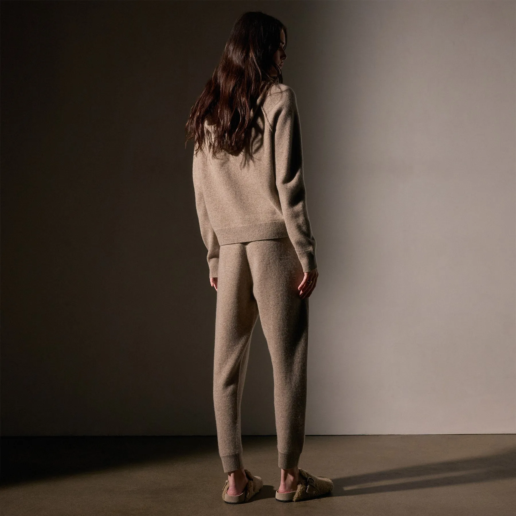 Cashmere Track Pant - Coyote