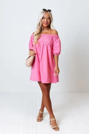 Certified Chic Babydoll Dress In Pink