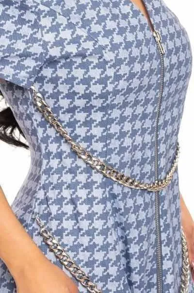 Chain-belt Mini Dress