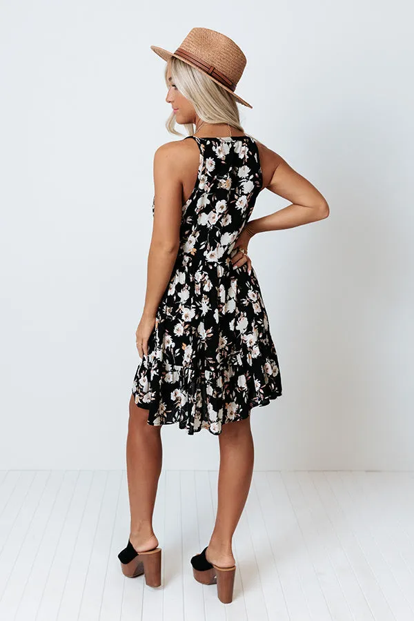 Chasing Butterflies Babydoll Dress In Black