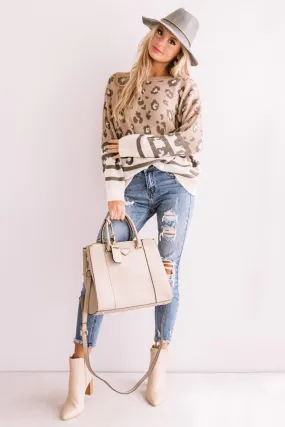 Chic Simplicity Leopard Sweater