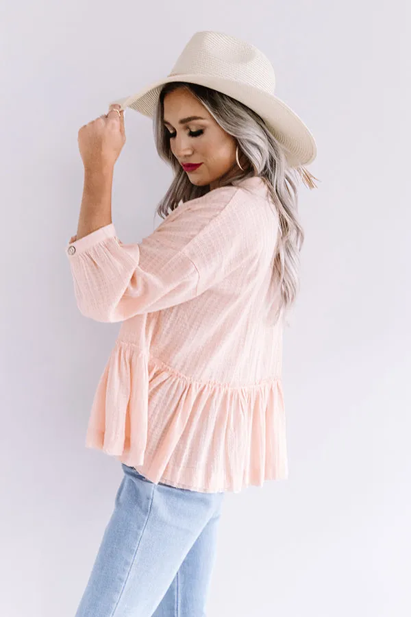 Chic Soleil Shift Top in Pink