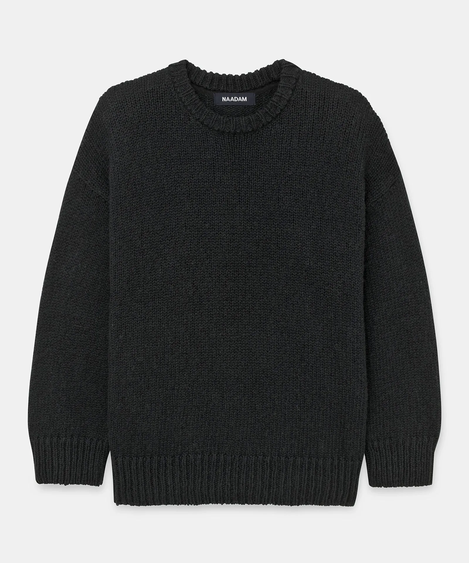 Chunky Cotton Crewneck Sweater