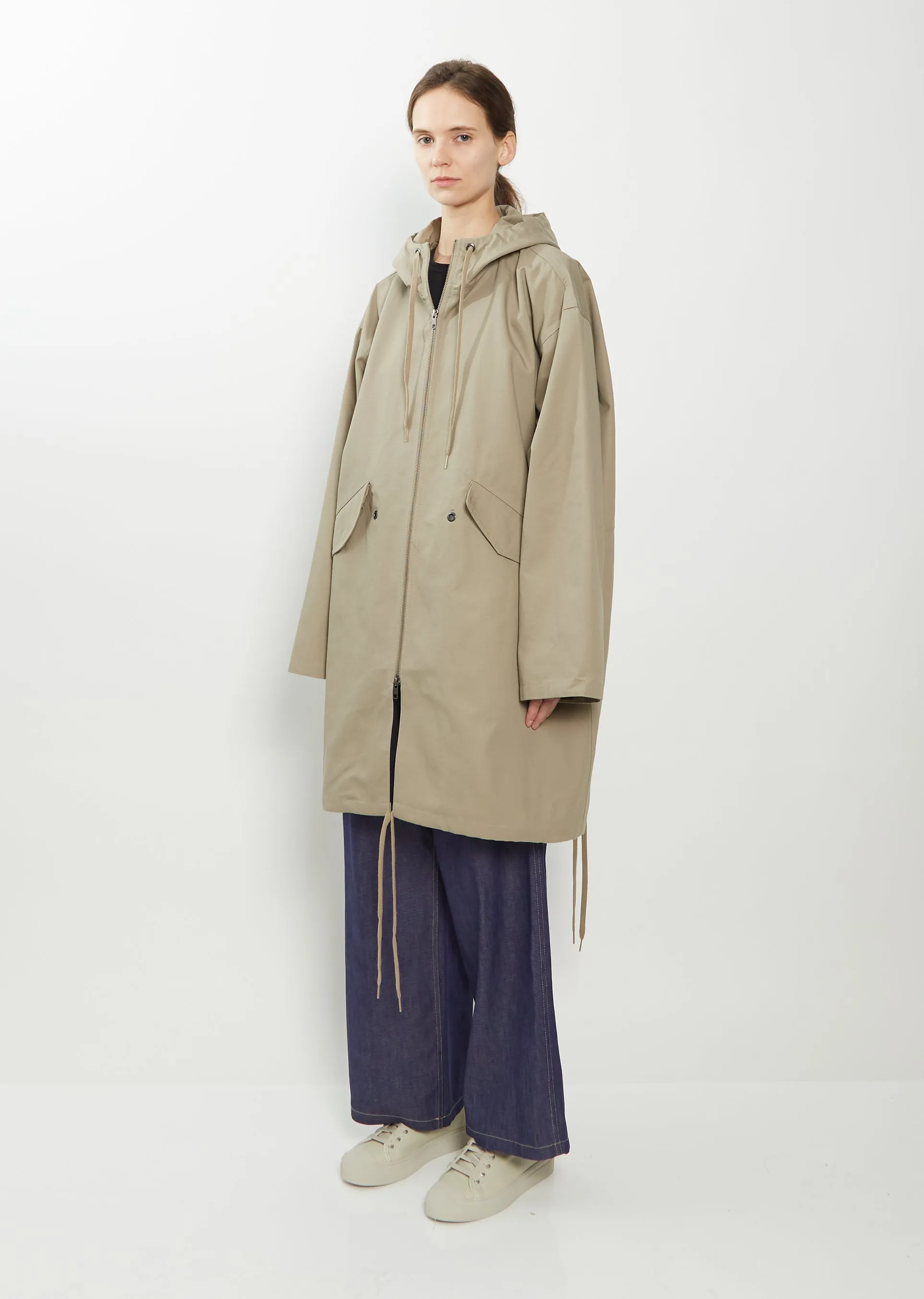 Coast Hooded Cotton Canvas Parka — Cord