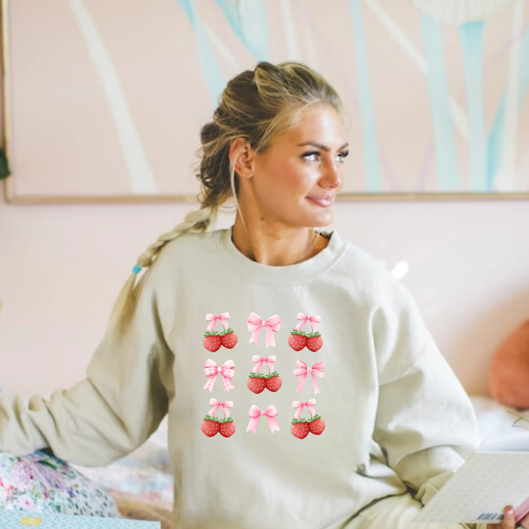 Coquette Strawberry Sweatshirt