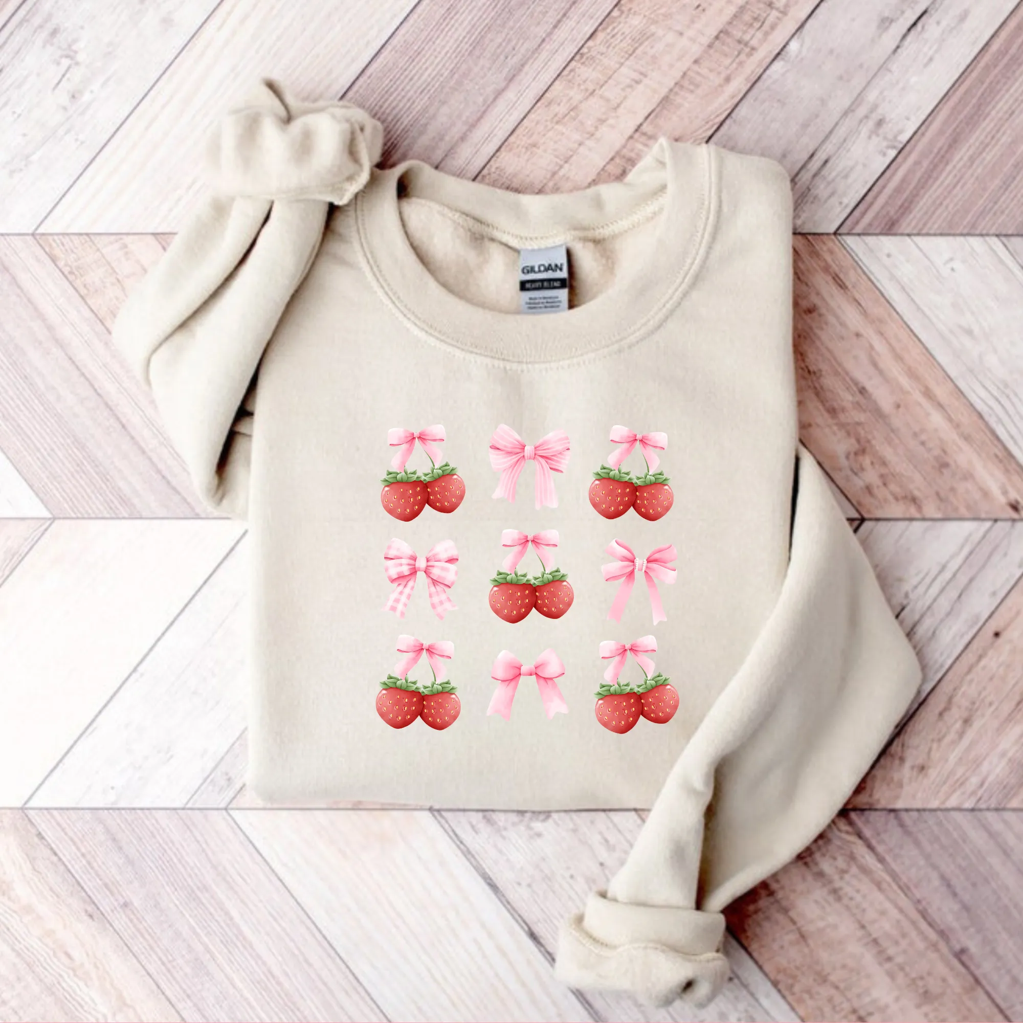 Coquette Strawberry Sweatshirt