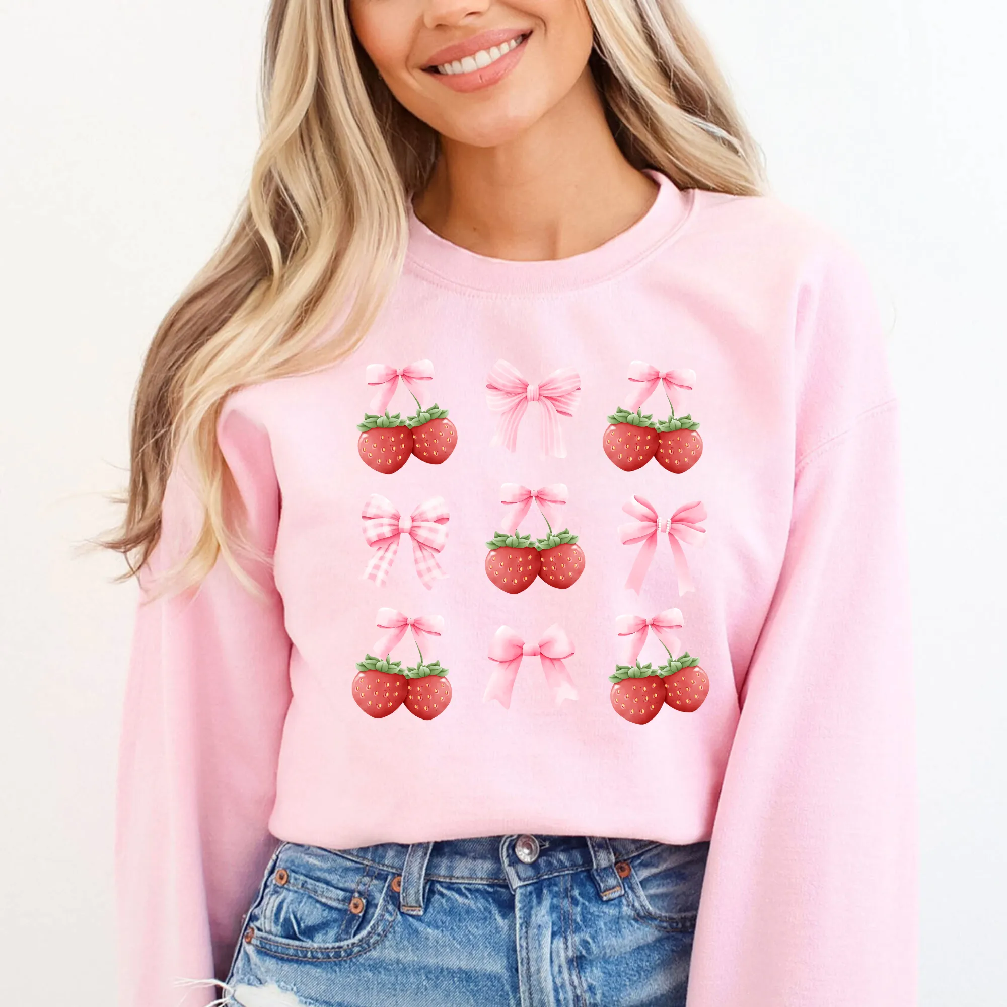 Coquette Strawberry Sweatshirt